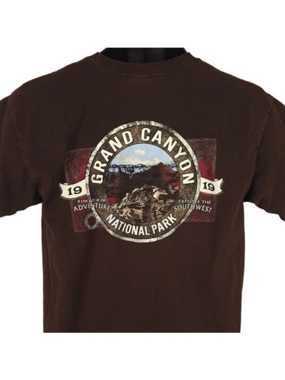 Grand Canyon T Shirt Mens Size Medium Brown National Park Made In USA
